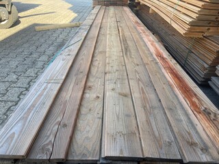 Ca. 82x Douglas Veer en Groef, 18x145mm, lengte 500cm
